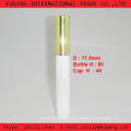 White plastic cosmetic mascara tube